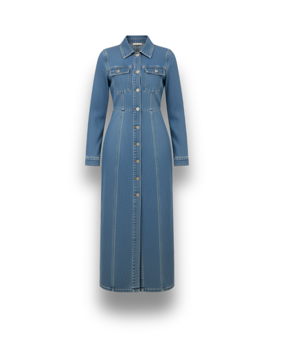 Birgitte | Belted Jeans Dress