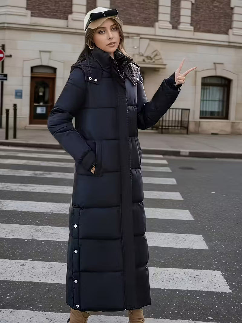 Anna | Lang Quiltet Vinterjakke