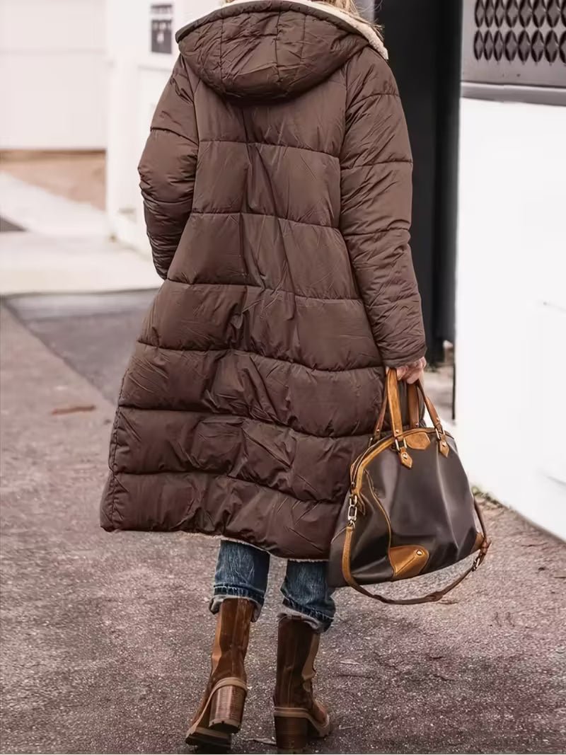 Liva | Let og Varm Hættejakke i Dobbeltstof