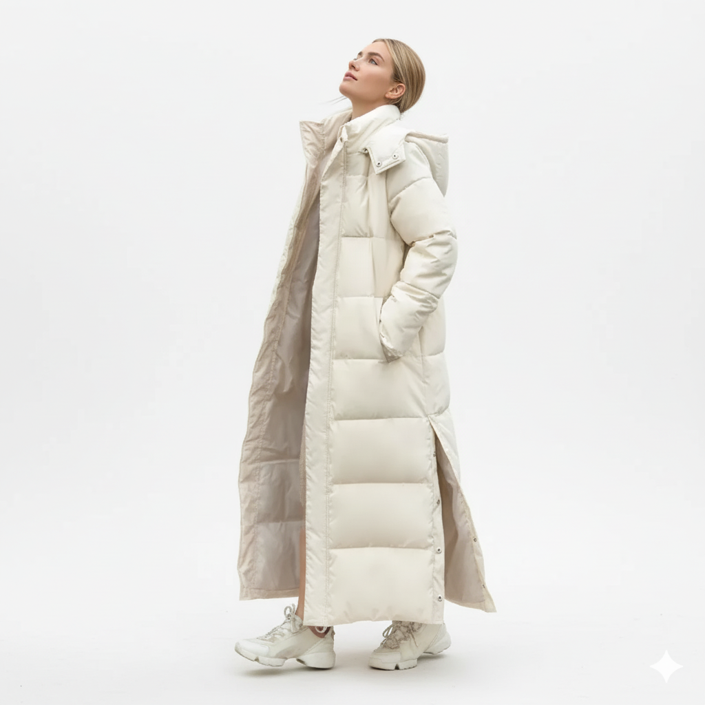 Anna | Lang Quiltet Vinterjakke