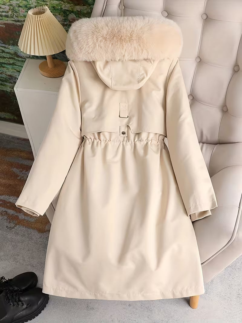 Astrid | Vinterparka med Pelskrave