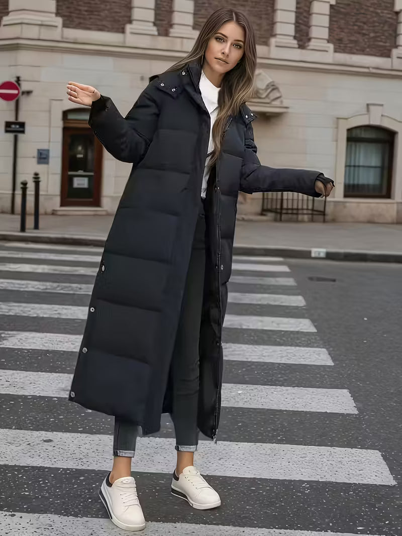 Anna | Lang Quiltet Vinterjakke