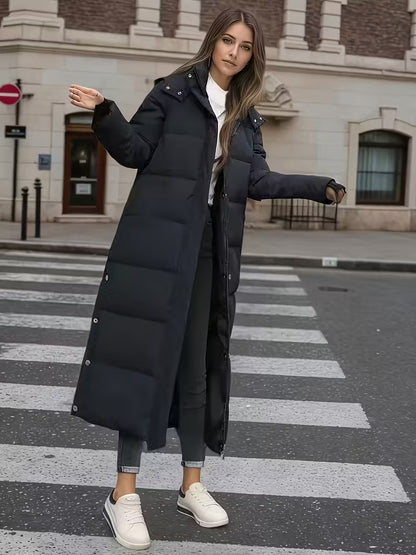 Anna | Lang Quiltet Vinterjakke