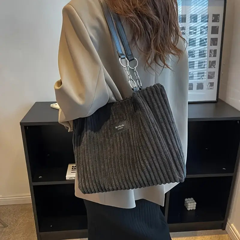 Retro Fløjl Tote Bag