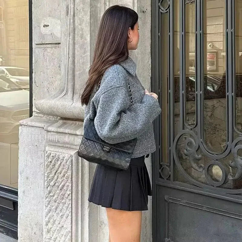 Clara | Kort Tweedjakke