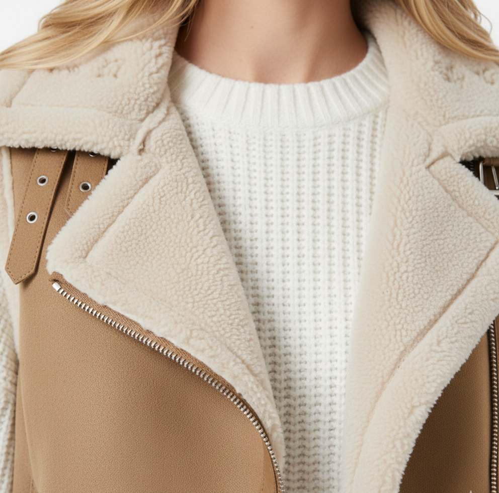 Ida | Ærmeløs jakke med pels