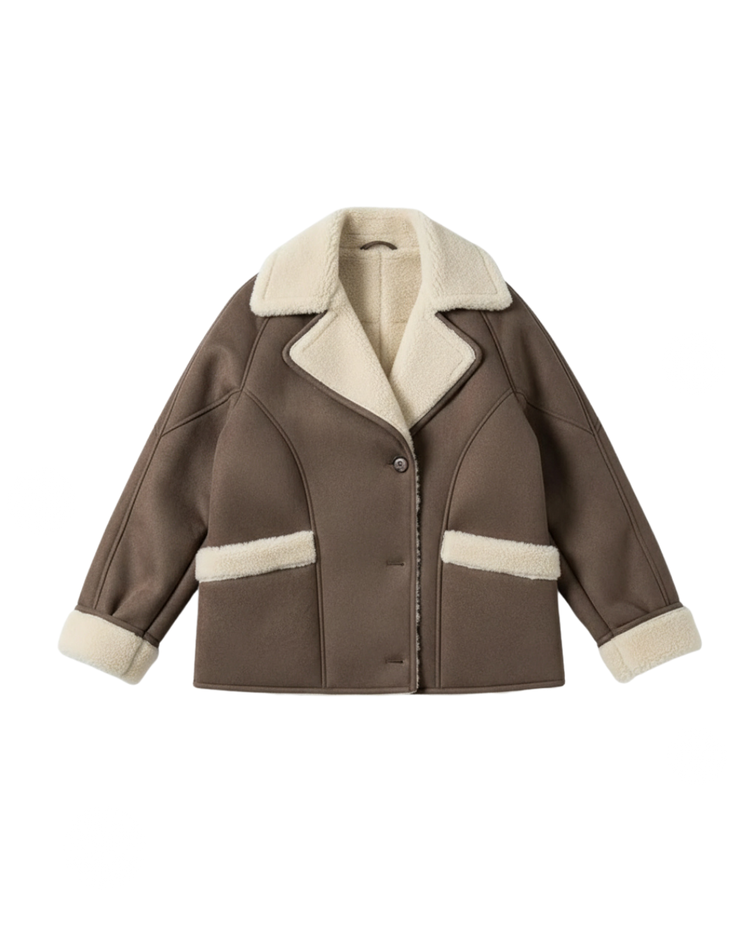 Susanne | Kort ruskindsfrakke