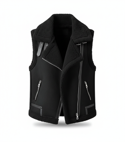 Ida | Ærmeløs jakke med pels