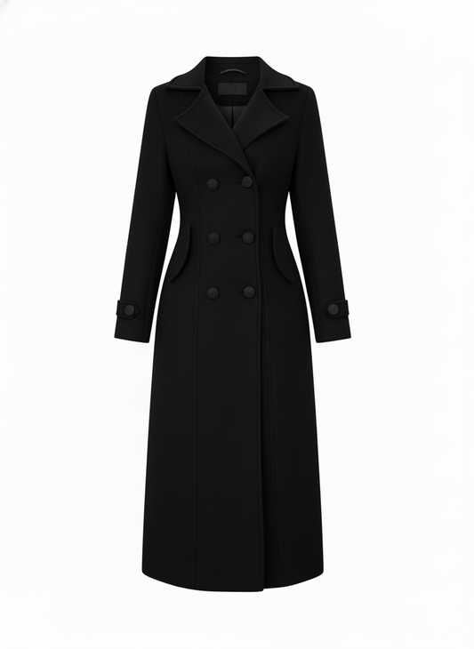 Sofia | Lang Dobbeltrækkede Frakke
