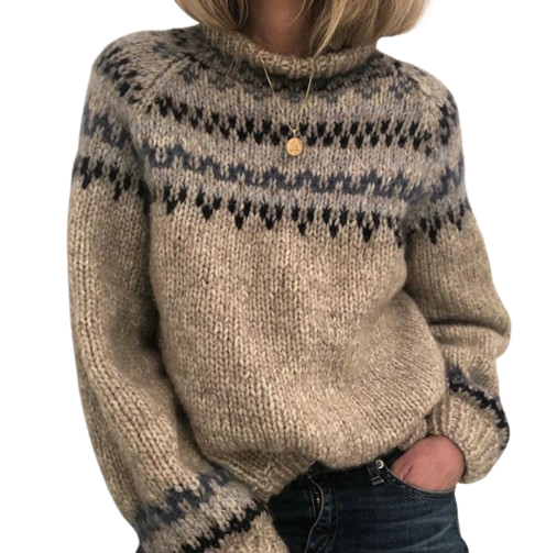 Anine | Blød Fair Isle-strik