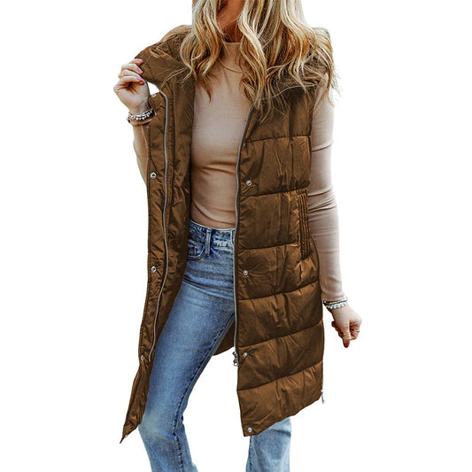 Helene | Lang quiltet vest