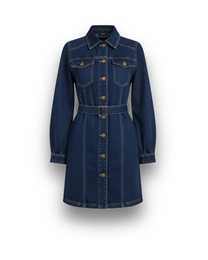 Sigrid | Belted Jeans Dress