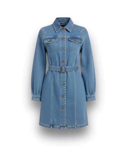 Sigrid | Belted Jeans Dress