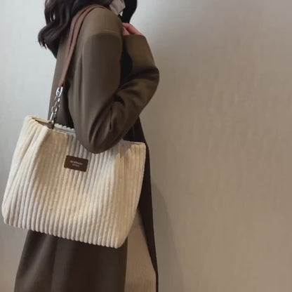 Retro Fløjl Tote Bag